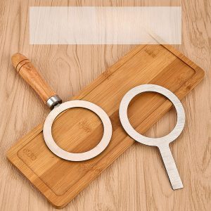 Vòng khò trà sữa vòng inox che miệng ly khò kem trứng nướng đường kính trong 7.5 cm