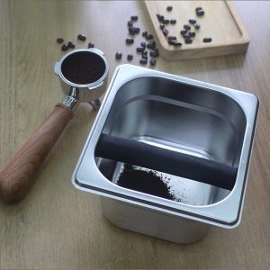 Hộp đập bã café espresso Knock box inox cỡ lớn