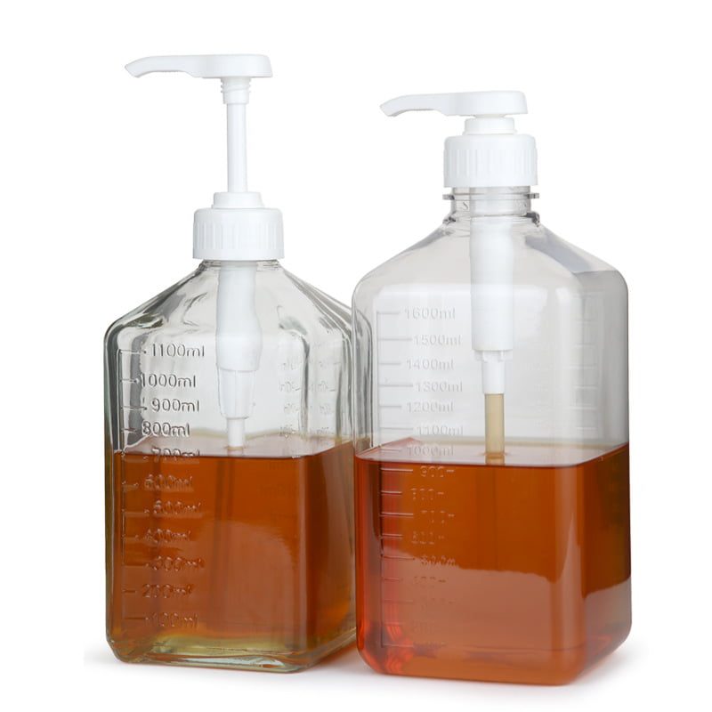 Ảnh sản phẩm Bình nhựa 1600ml đựng nước đường, syrup, có pump chuyên dụng chính hãng