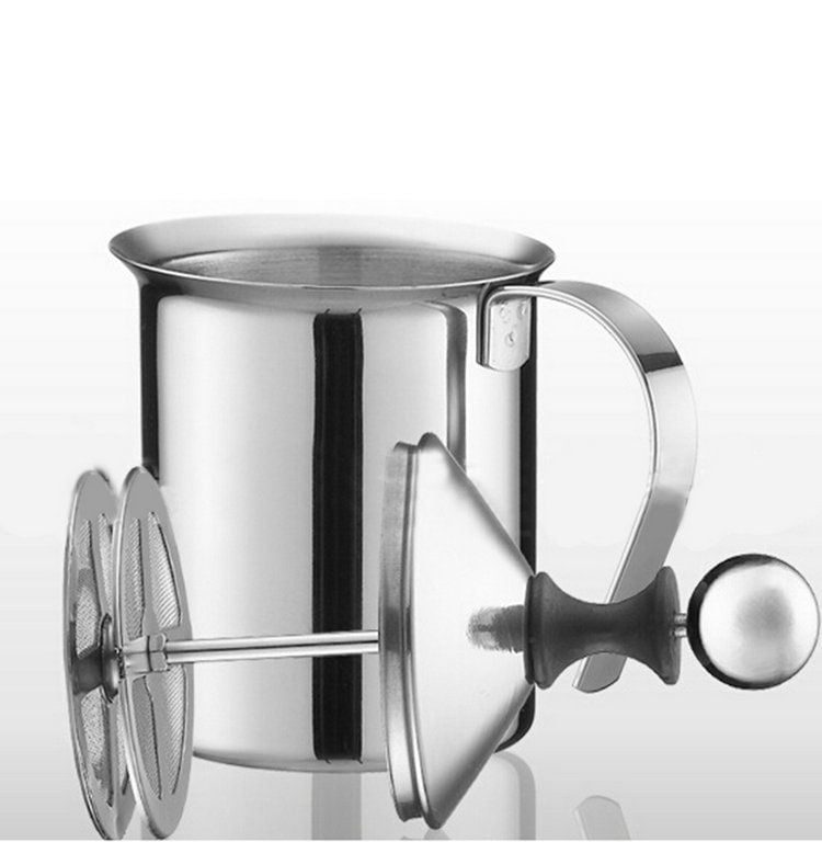 Ảnh sản phẩm Milk frother – Ca đánh sữa lạnh latte inox 400ml chính hãng