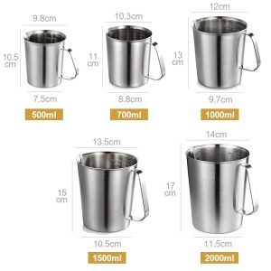 Ca định lượng 500ml inox chuyên dùng pha chế