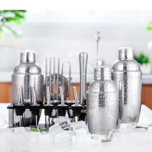 Combo dụng cụ pha chế rượu, cafe, cocktail 19 món
