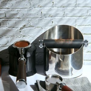 Hộp đập bã cà phê Inox