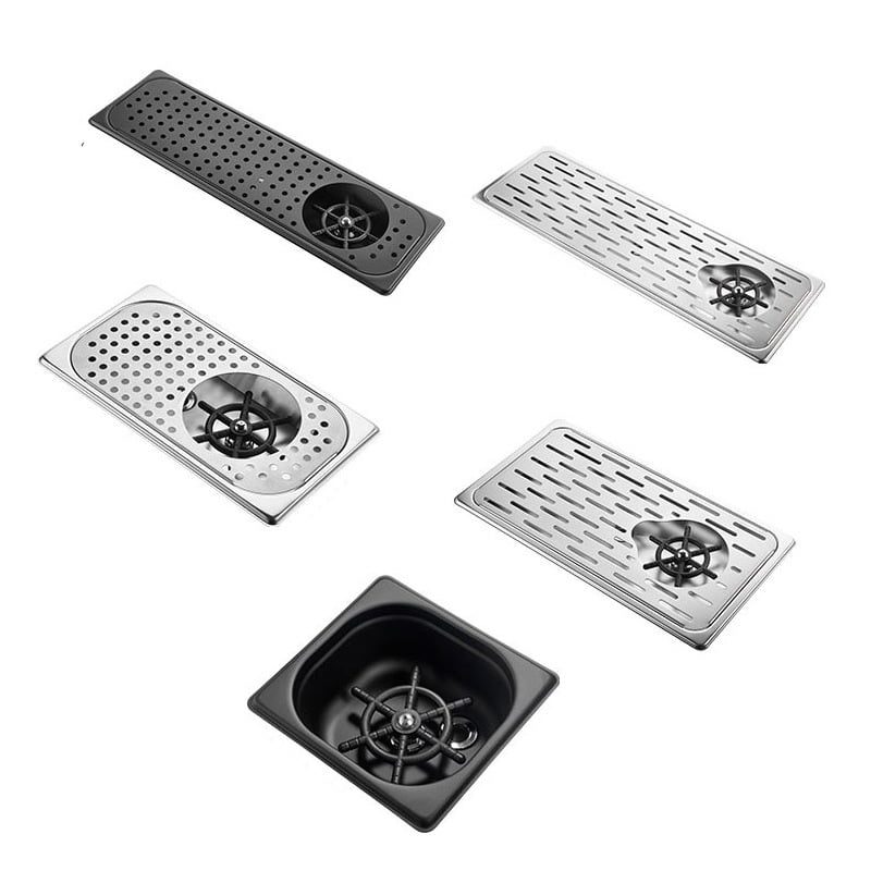 Ảnh sản phẩm Khay rửa ly âm bàn quầy bar inox hình chữ nhật 215 x 650mm chính hãng