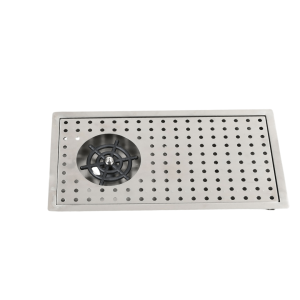 Khay rửa ly âm bàn quầy bar inox hình chữ nhật 230 x 430mm