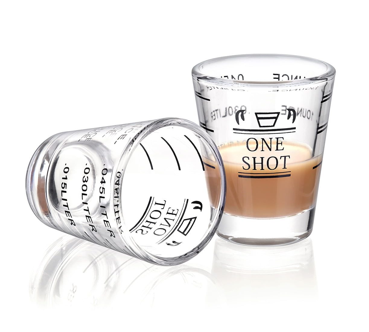 Hình ảnh thực tế Ly espresso 1 shot đong định lượng thể tích 30 ml có vạch chia chính hãng Hình ảnh thực tế Ly espresso 1 shot đong định lượng thể tích 30 ml có vạch chia chính hãng