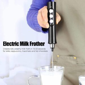 Máy Tạo Bọt Cafe Sạc Điện – Máy Cầm Tay Tạo Bọt Sữa, Đánh Trứng, Pha Trà Sữa Đánh Kem Cheese Đa Năng 3 cấp độ 3 đầu đánh