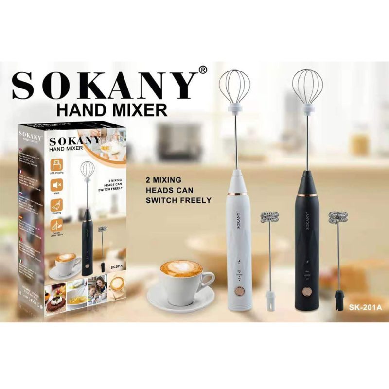 Ảnh sản phẩm Máy Tạo Bọt Cafe SOKANY Sạc Điện Đa Năng 2 đầu đánh chính hãng