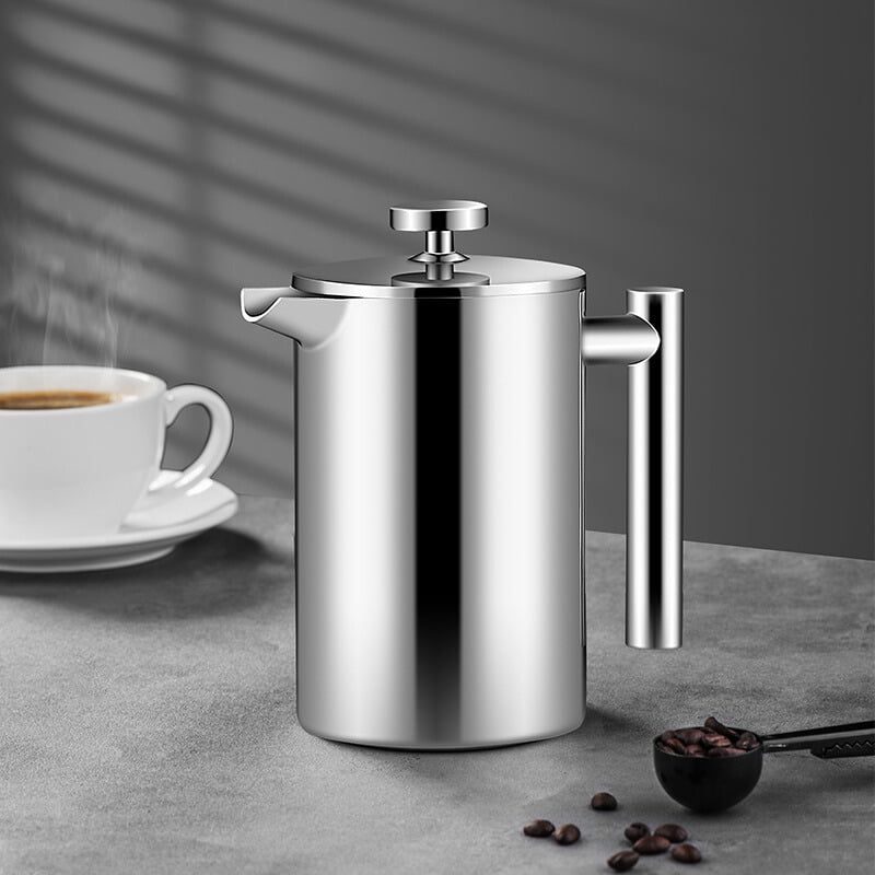 Ảnh sản phẩm Bình pha cafe French press thép không gỉ chính hãng