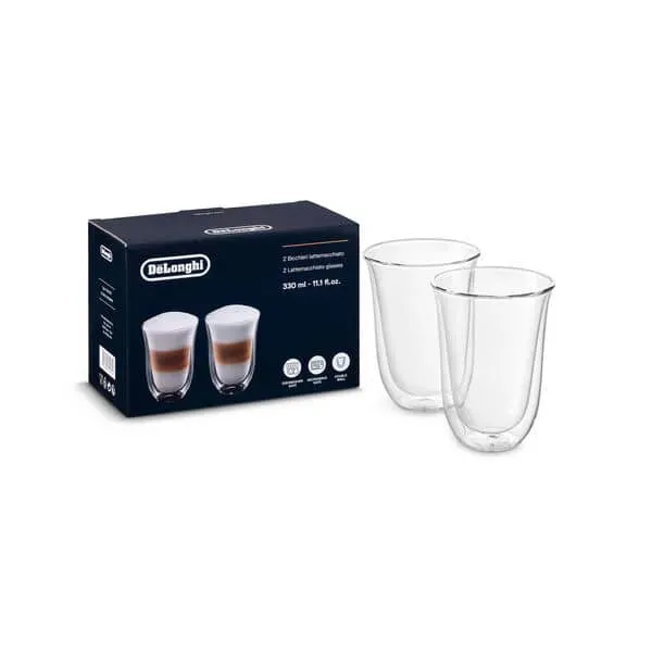 Ảnh sản phẩm Bộ 2 ly thủy tinh Latte Macchiato De’Longhi (330ml) chính hãng