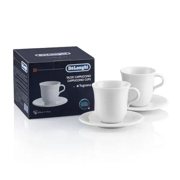 Ảnh sản phẩm Bộ 2 tách sứ Cappuccino De’Longhi (270ml) chính hãng