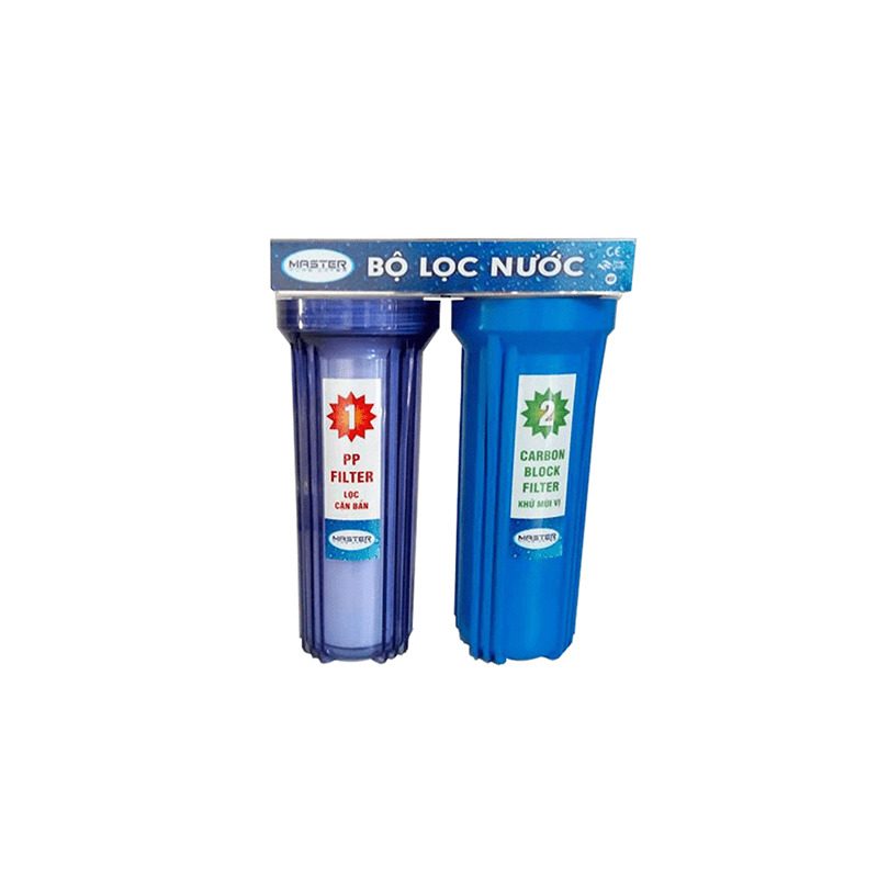Hình ảnh thực tế Bộ lọc nước thô 2 lõi chính hãng Hình ảnh thực tế Bộ lọc nước thô 2 lõi chính hãng