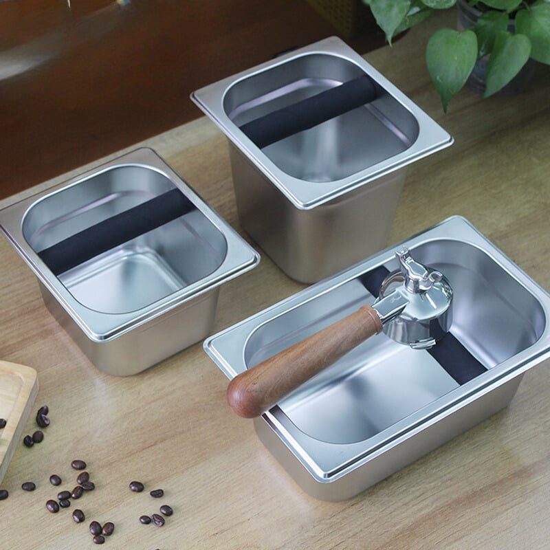 Trải nghiệm thiết bị Hộp đập bã café espresso Knock box inox cỡ lớn tại showroom Kho Máy Pha Trải nghiệm thiết bị Hộp đập bã café espresso Knock box inox cỡ lớn tại showroom Kho Máy Pha