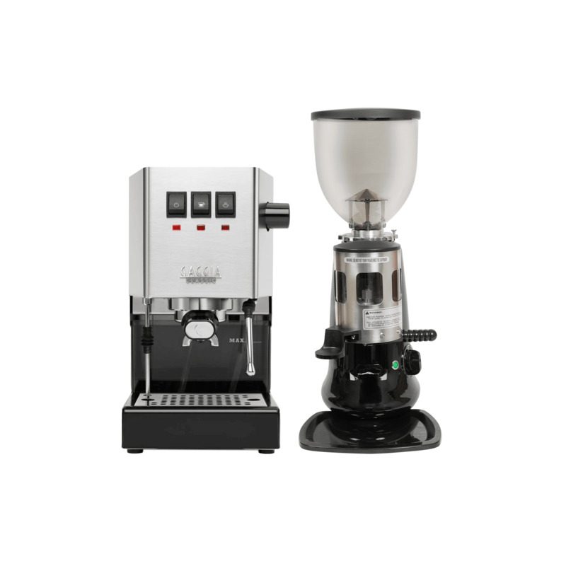 Ảnh sản phẩm Combo Máy Pha Cà Phê Gaggia Classic Evo Và Máy Xay Cà Phê Gemilai HC 600 chính hãng
