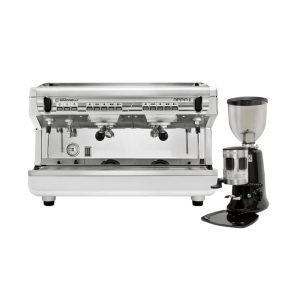 Combo Máy Pha Cà Phê Nuova Simonelli Appia II 2 Group Và Máy Xay Cà Phê Gemilai HC 600