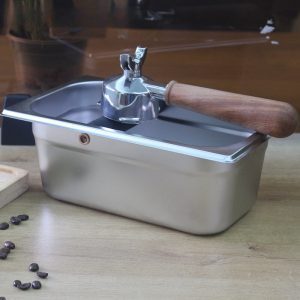 Hộp đập bã café espresso Knock box inox cỡ lớn
