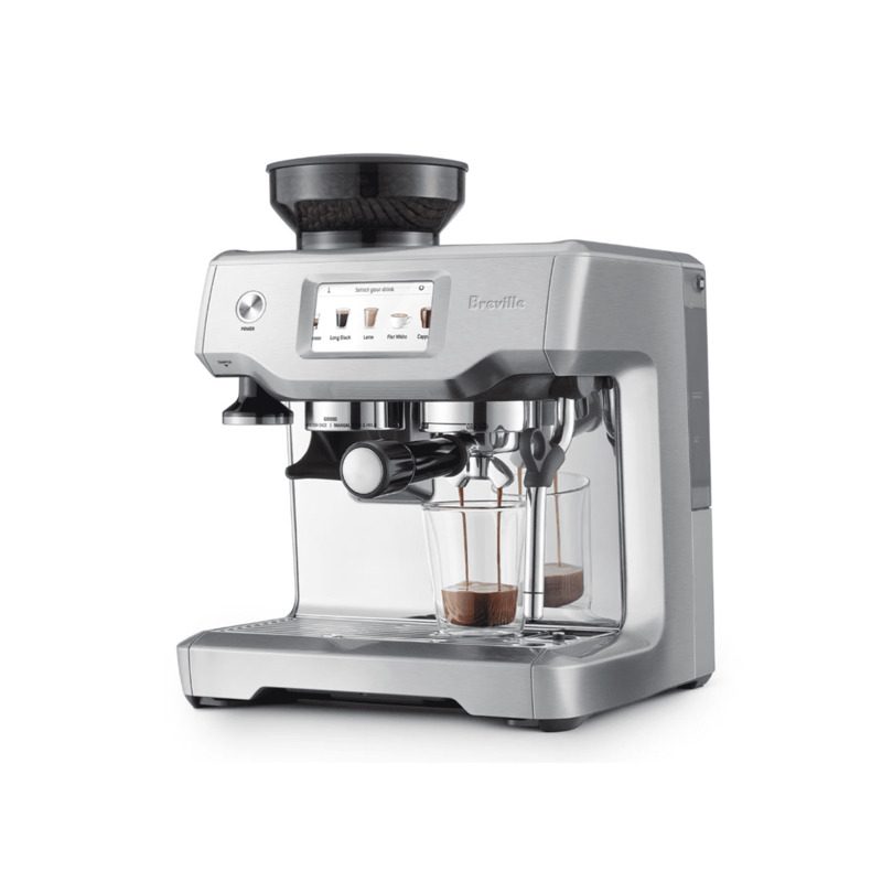 Góc chụp cận cảnh Máy pha cà phê Breville 880 – Màn hình cảm ứng Góc chụp cận cảnh Máy pha cà phê Breville 880 – Màn hình cảm ứng