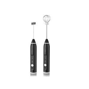 Máy tạo bọt sữa xạc USB 2 loại đầu khuấy cafe và đánh trứng
