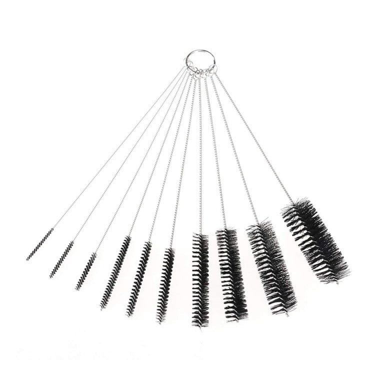 Ảnh sản phẩm Bộ cọ nylon nhỏ 10 cái vệ sinh máy pha espresso, dụng cụ pha chế chính hãng