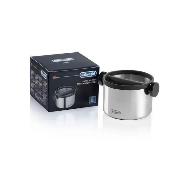 Hình ảnh thực tế Thùng đựng bã cà phê inox DeLonghi chính hãng Hình ảnh thực tế Thùng đựng bã cà phê inox DeLonghi chính hãng